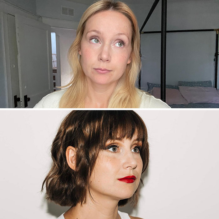 Dos mujeres mostrando pequeños cambios de apariencia que marcaron la diferencia en su estilo personal.