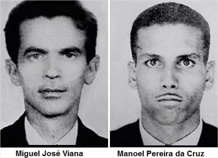 Fotografías en blanco y negro de dos hombres con expresiones serias, relacionados con misterios interesantes que desconciertan.