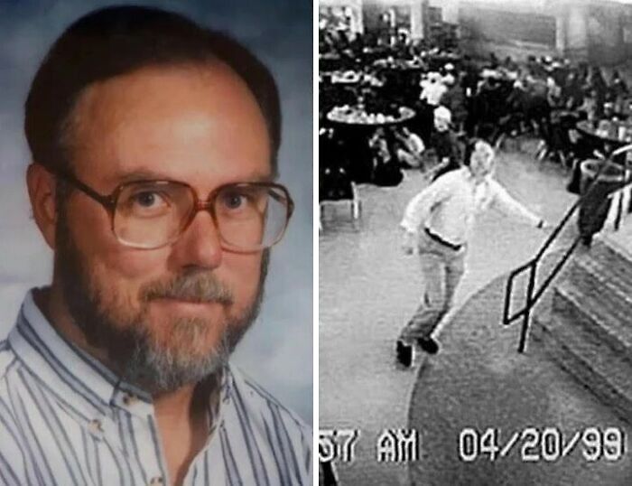 Hombre con gafas en retrato junto a imagen en blanco y negro de un dato histórico interesante poco conocido.