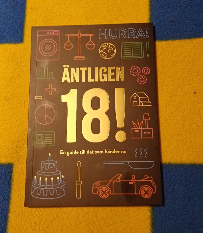 Libro sobre detalles ingeniosos en la vida cotidiana de diversos países, con ilustraciones coloridas sobre fondo amarillo y azul.