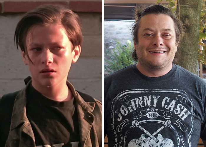 Actor icónico de los 90 en imagen dividida, mostrando cambio notable y casi irreconocible en la actualidad.