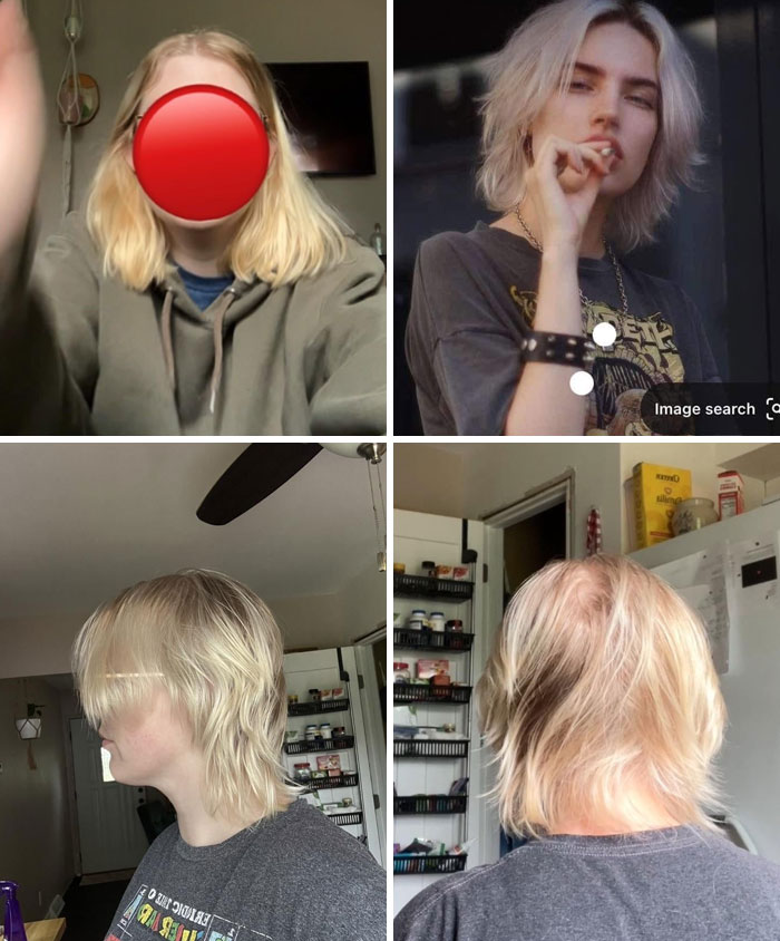 Personas con cortes de cabello y peinados que salieron arrepentidas y disgustadas del salón de belleza.