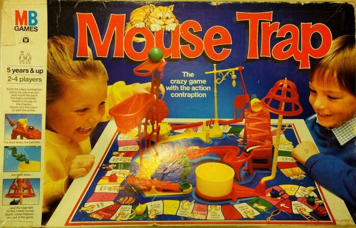 Juego de mesa Mouse Trap, objeto nostálgico que ya no existe y que hace sentir viejo a quienes lo conocieron.