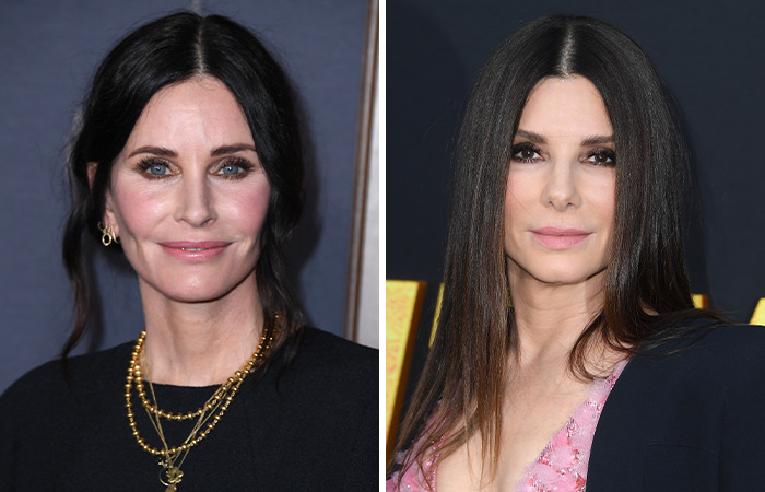 Actrices famosas nacidas el mismo año, comparación de envejecimiento natural versus cirugía plástica visible en rostros.