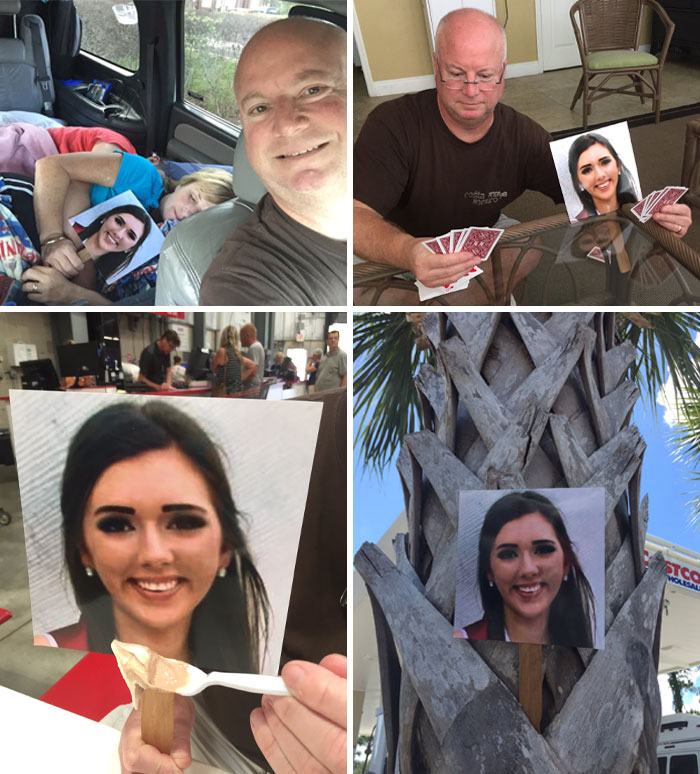 Collage de fotos divertidas de vacaciones de verano con juego de cartas, descanso y actividades al aire libre compartiendo momentos alegres.