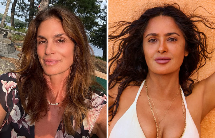 Comparación de celebs que envejecieron naturalmente y otras que se sometieron a cirugía plástica, nacidas el mismo año.