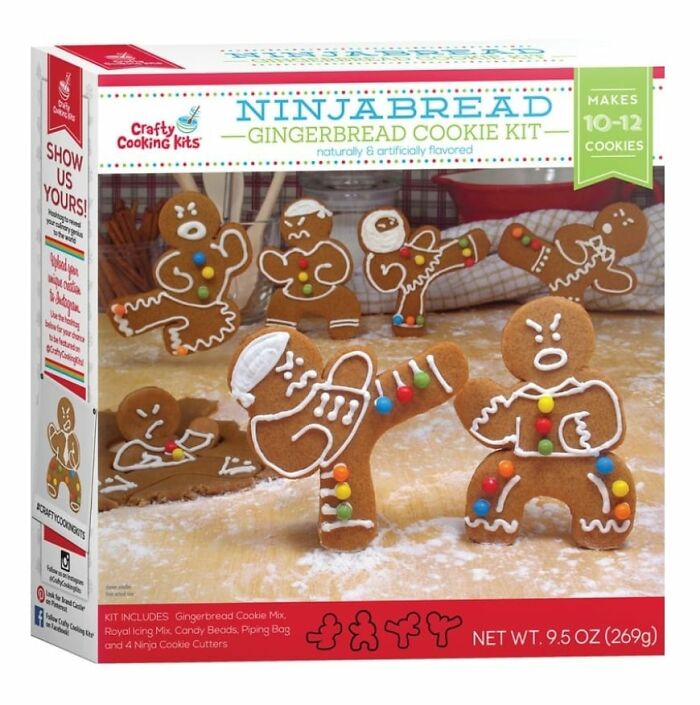 Kit de galletas de jengibre NinjaBread, una inversión divertida y original con figuras irresistibles y decoradas.