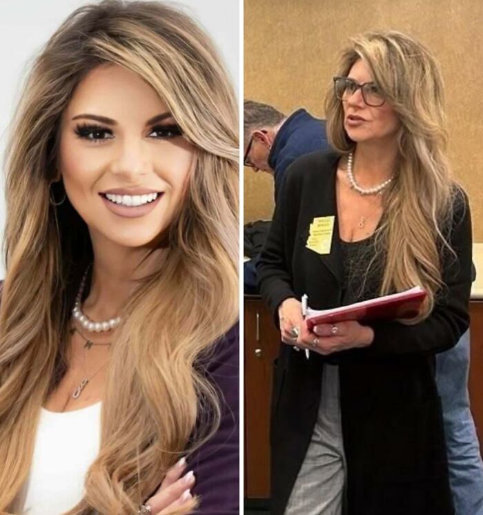 Mujeres con fotos falsas poco realistas que intentan engañar mostrando situaciones fuera de la realidad.