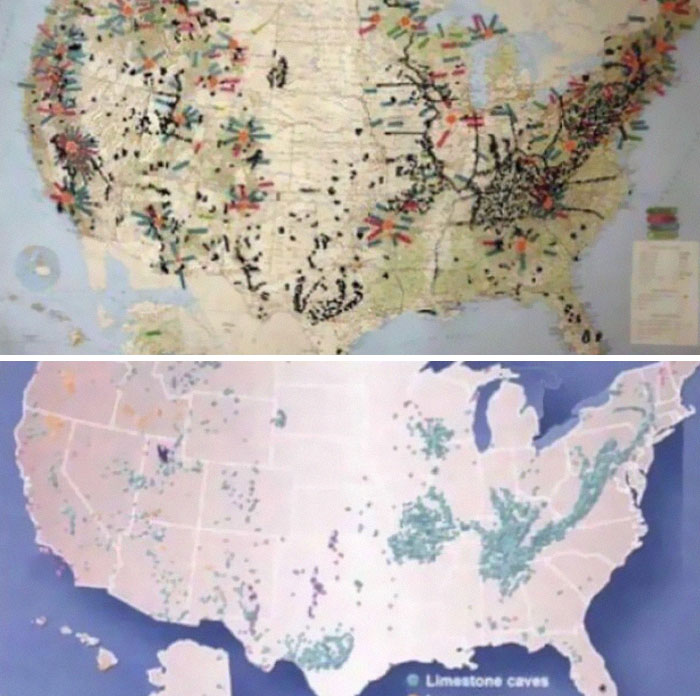 Mapa de eventos reales escalofriantes y lugares inquietantes en Estados Unidos compartidos por usuarios en línea. Mapa de eventos reales escalofriantes y lugares inquietantes en Estados Unidos compartidos por usuarios en línea.