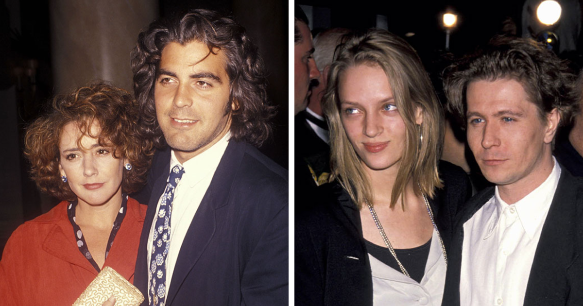 Parejas de matrimonios de celebridades posando en eventos pu00fablicos, momentos de famosos que han cau00eddo en el olvido.