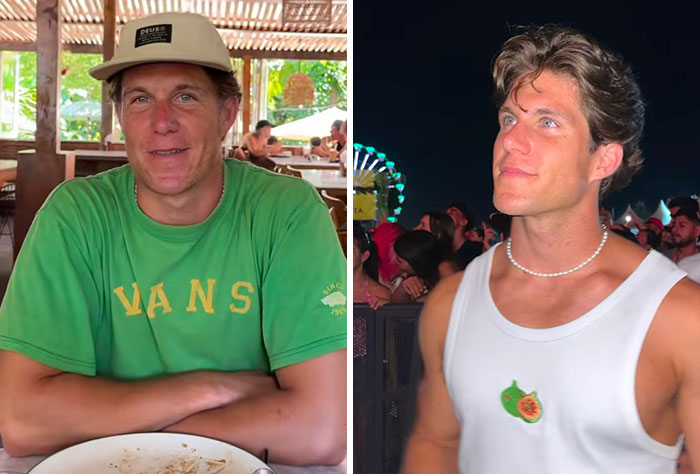 Padre sorprende a su hijo con fotos de sus días jóvenes, mostrando el cambio y similitud a lo largo del tiempo.